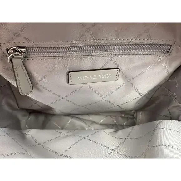 Michael Kors Silver Logo Backpack - Picture 7 of 7